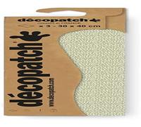 Décopatch C879C - Une Pochette de 3 Feuilles papier - Motifs imprimés, points blancs fond vert - 30x40 cm