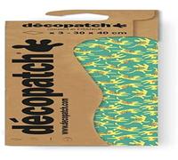 Décopatch C885C - Une Pochette de 3 Feuilles papier - Motifs imprimés, animaux effet fluo - 30x40 cm