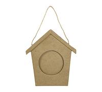 DÉCOPATCH CD007O - Cadre cabane à oiseaux en papier mâché - 1x13x15cm