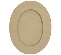 Décopatch CD029C - Un support en papier brun mâché 0,8x23,5x30 cm, Cadre ovale