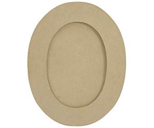 Décopatch CD030C - Un support en papier brun mâché 14x1,5x18cm, Cadre album coeur 2 photos