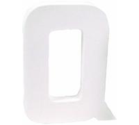 DecoPatch décoration, Point q, Papier mâché Blanc