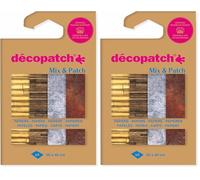 décopatch DP040C - Une Pochette de 4 Feuilles Dimensions : 30 x 40 cm - Papiers imprimé, Texture et matières- Mix & Patch - A partir de 5 Ans, DIY, création, rénovation, activité créative