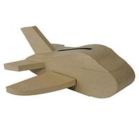 Décopatch EV019C - Un support en papier brun mâché 55x53x20 cm, Urne avion