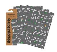 Décopatch C907C - Une pochette de 3 feuilles de papier imprimé 30x40 cm, Itinéraires