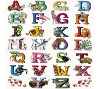 DÉCOPATCH FDA525O - 20 feuilles fines identiques 30x40cm - Alphabet coloré