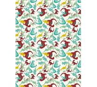 Décopatch FDA736O - Une pochette de 20 feuilles 30x40 cm Dinosaures