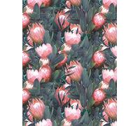 Décopatch FDA757O - Une pochette de 20 feuilles 30x40 cm - Eclosion de rose sur fond gris