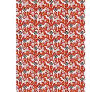 826 - Pochette 20 feuilles Décopatch - Rouge