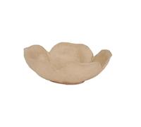 Décopatch HD001Opack - Un Lot de 3 supports en papier brun mâché 24x24x7 cm, Vide poche fleur