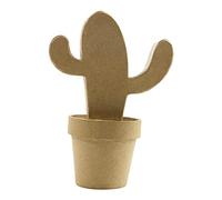 DÉCOPATCH HD040O - Cactus mexicain en papier mâché brun - 8x13,5x19cm