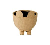 Décopatch HD055C - Un support en papier brun mâché 8X8X6 cm - Waterproof - Cache-pot chat