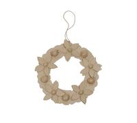 décopatch Support en papier mâché HD067C — Brun 2x29x29 cm — Couronne de fleurs