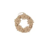 Décopatch HD067C - Un Support en Papier maché Brun 2x29x29 cm, Couronne de Fleurs