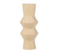 Décopatch HD070C - Un support en papier mâché brun 10x10x25 cm - Waterproof - Vase twisty