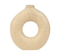 Décopatch Support en papier mâché HD071C – Vase anneau brun 21x21x23 cm Waterproof