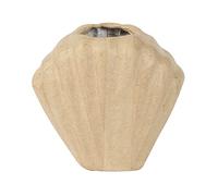 Décopatch HD072C - Un support en papier mâché brun 8,5x17x15 cm - Waterproof - Vase coquillage