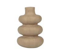 Décopatch HD086C - Un support en papier mâché brun 15x15x22cm - Waterproof - Vase curve