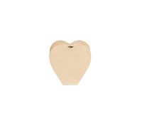 DÉCOPATCH HD094C - Vase cœur waterproof en papier mâché brun - 13x5x13cm
