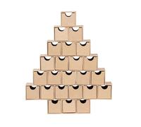 Décopatch HD095C - Un Support en Papier mâché Brun 30x5x35 cm - Etagère Multi-tiroirs Sapin