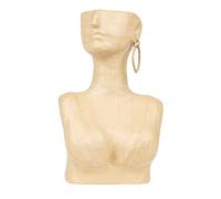 Décopatch HD100C - Un support en papier brun mâché 18x11,5x29 cm - Waterproof - Vase buste femme, Unité