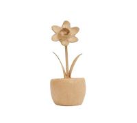 décopatch Support en papier mâché Avenue Mandarine Jonquille en pot HD103C Brun 7,5x7,5x23,5 cm