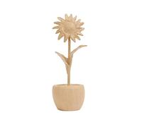 DÉCOPATCH HD103C - Tournesol en pot papier mâché - 7,5x7,5x23,5cm