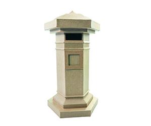 Décopatch LA010O - Un support en papier brun mâché 28x24x48 cm, Boite aux lettres