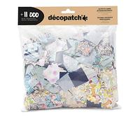 Décopatch MP007C - Un maxi pack de 11 000 carrés de feuilles 3 x 3 cm, motifs assortis