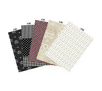 DÉCOPATCH MP013C - Maxi pack de 100 feuilles Décopatch - Blanc - 30x40cm