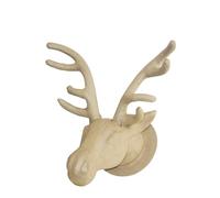 Décopatch NO029C - Un support en papier brun mâché 27x38x39 cm, Trophée Tête de renne
