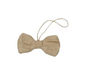 Décopatch NO046Cpack - Un Lot de 5 supports en papier brun pulpé 1,5x8,5x5 cm, Noeud papillon à suspendre