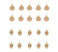 Décopatch (gamme loisirs Clairefontaine) NO054AMZC - Un lot de 20 cadres boules à suspendre - pour photo 5 cm - 2 formes : Meringue ou boule allongée - A customiser (peinture, paillettes, collage…)