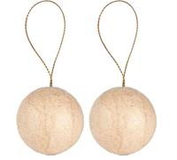 Décopatch NO063C - Un Pack de 10 Petites Boules de Noël à Suspendre - diamètre 3,5 cm (Lot de 2)