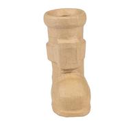 Décopatch NO065C - Un Support en Papier maché Brun 12,5x8x18cm, Botte de Noël