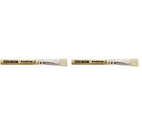 décopatch PC05O - Un Pinceau Pure Soie n°5 Longueur 9 cm - Largeur du Pinceau 1 cm (Lot de 2)