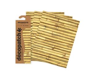 Décopatch Pochette 3 Feuilles Decopatch Identiques Ref 901 Bambous