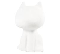 Décopatch SA006C - Loup Cartoon à décorer - Décoration Loisir créatif en Papier mâché - Dimensions: 12 x 13 x 20 cm