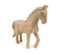 Décopatch SA107O - Un support en papier brun mâché 19x6,5x23 cm, Cheval