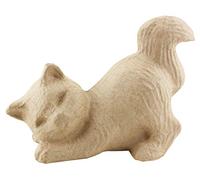 Chat songeur en papier mâché 20 cm G