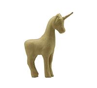 décopatch SA168O - Un Support en Papier Brun mâché 16x6x21 cm, Licorne