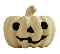 Décopatch Support en papier brun mâché Citrouille 11 x 11 x 12 cm Kraft Unité