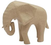 Décopatch Support en papier brun mâché SA213C 18,5x12,5x15,5 cm Éléphant d'Afrique Unité