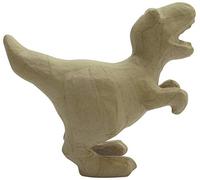 Décopatch SA215C - Un support en papier brun mâché 18x9x16 cm, Tyrannosaure, Unité