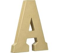 Décopatch Support En Papier Brun Mâché 20 Cm, Lettre Majuscule A