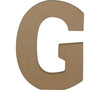 Décopatch Support En Papier Brun Mâché 20 Cm, Lettre Majuscule G