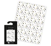 Décopatch Papier TD777C Texture 40 x 60 cm Rennes/sapins avec dorures – 1 feuille