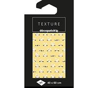 Décopatch TD781C - Un paquet de 1 feuille de papier Texture 40x60 cm, Lapins avec dorures