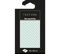 Décopatch TD786C - Un paquet de 1 feuille de papier Texture 40x60 cm, Losanges avec dorures