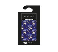 Décopatch TD816C - Un paquet de 1 feuille de papier Texture 40x60 cm, Ours blancs avec dorures